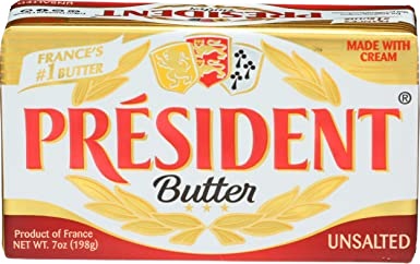 MANTEQUILLA PRESIDENT 198GR BARRA SIN SAL