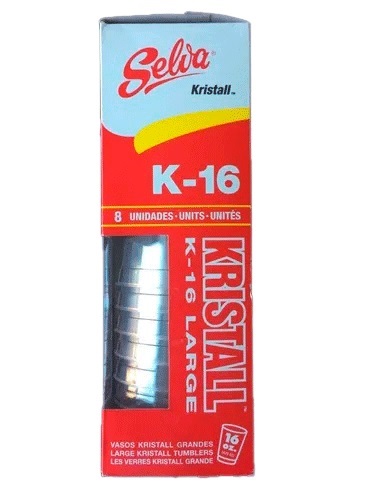 VASOS KRISTAL SELVA 16OZ. X8UND