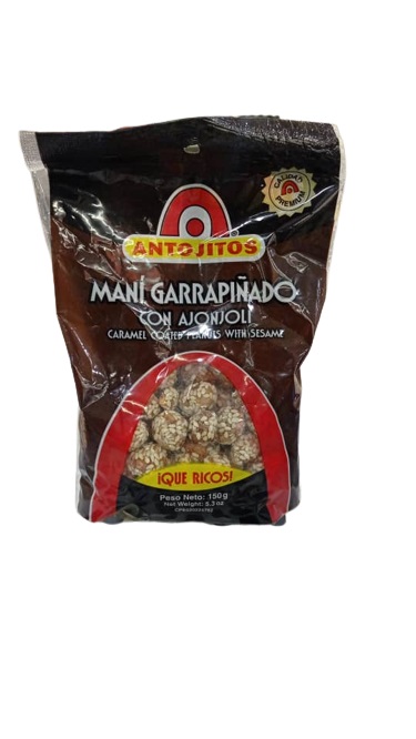 MANI ANTOJITOS  150GR GARRAPINADO AJONJO