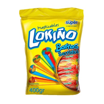 CARAMELOS LOKIÑO SUPER 400GR BARRA
