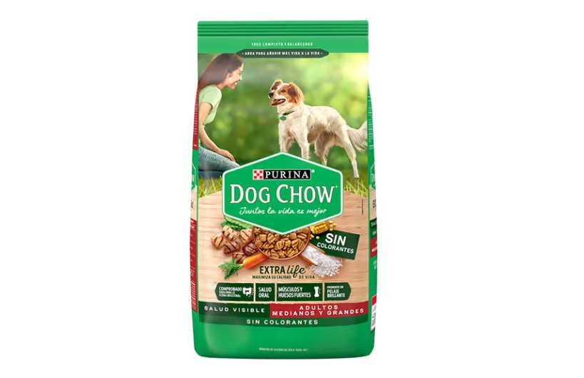 ALIMENTO P/PERRO DOG CHOW 8KG SIN COLORANTE