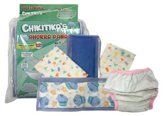 PAÑALES ECOLOGICO CHIKITICOS KIT 2