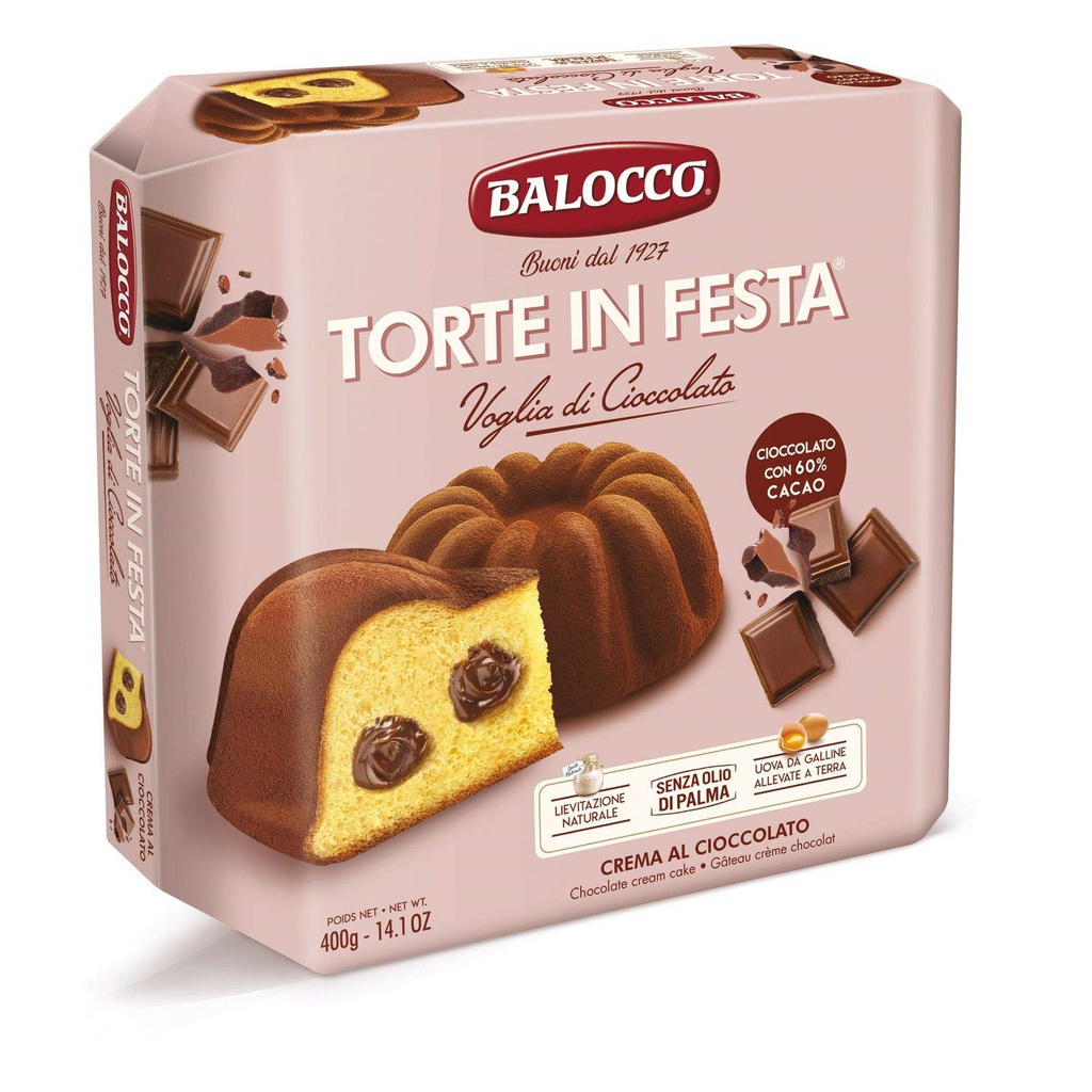TORTA BALOCCO 400GR CON CHOCOLATE