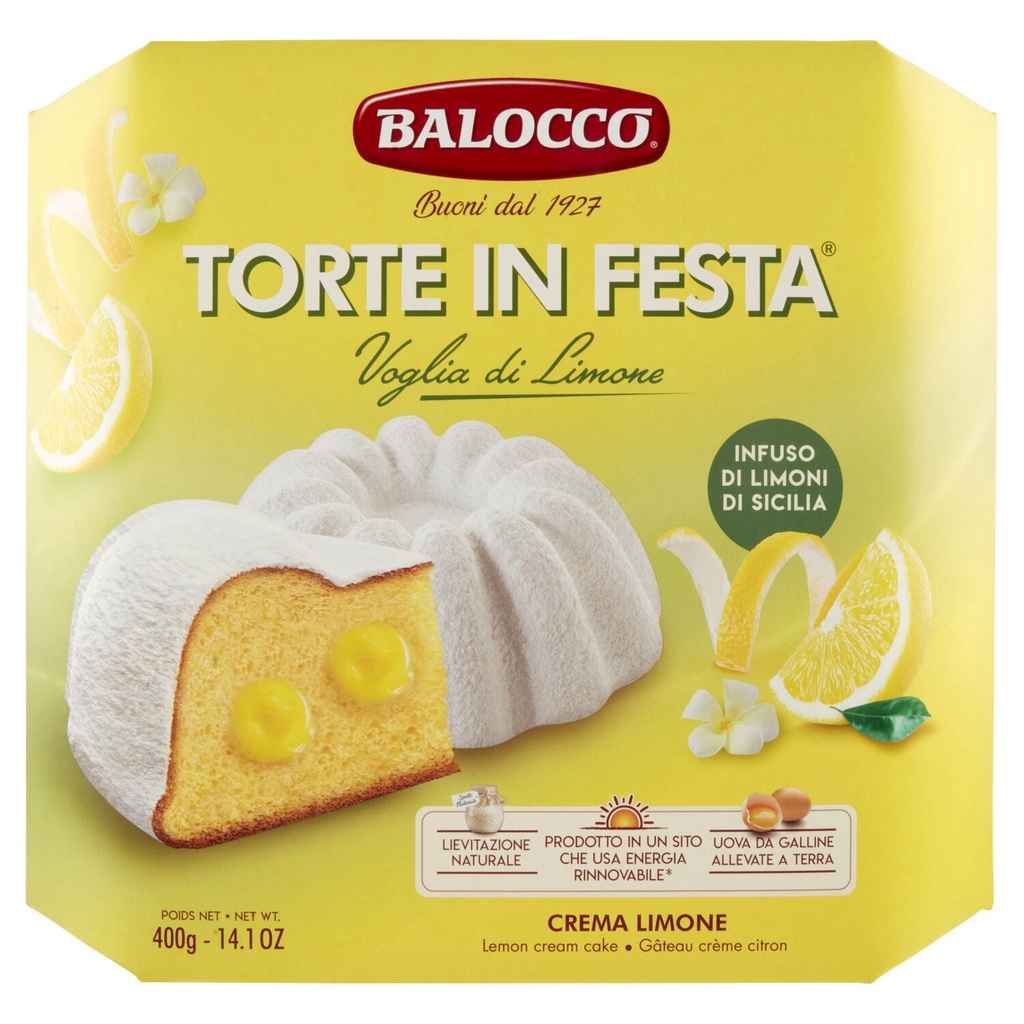 TORTA BALOCCO 400GR CREMA DE LIMON