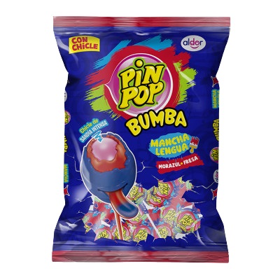 CHUPETA PIN POP BUMBA 552GR MORAZUL