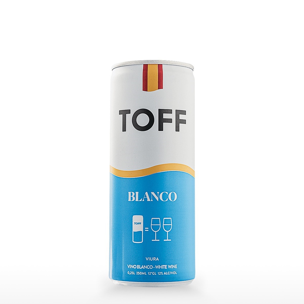 VINO TOFF 250ML BLANCO LATA