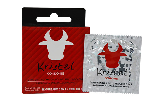 PRESERVATIVO X 3UND TEXTURIZADO 3 EN 1 KRISTEL