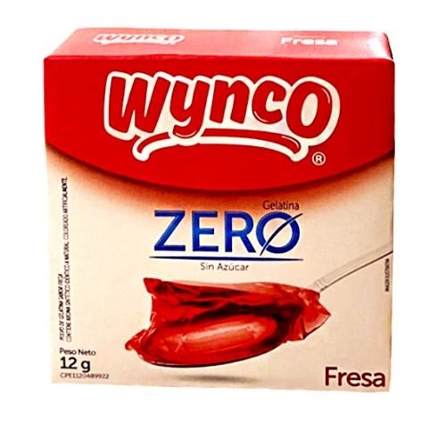 GELATINA WYNCO 12GR ZERO AZUCAR FRESA